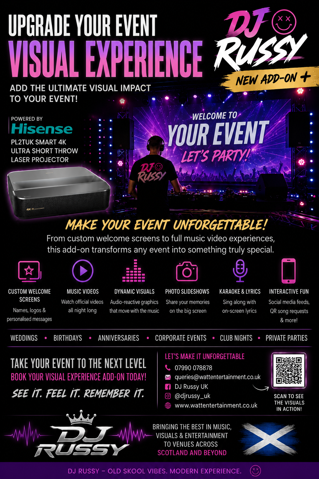 DJ Russy Visual Experience projection add-on